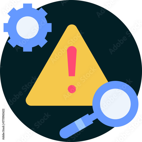 Risk icon isolated on white background. vector illustration icon for business to consumer