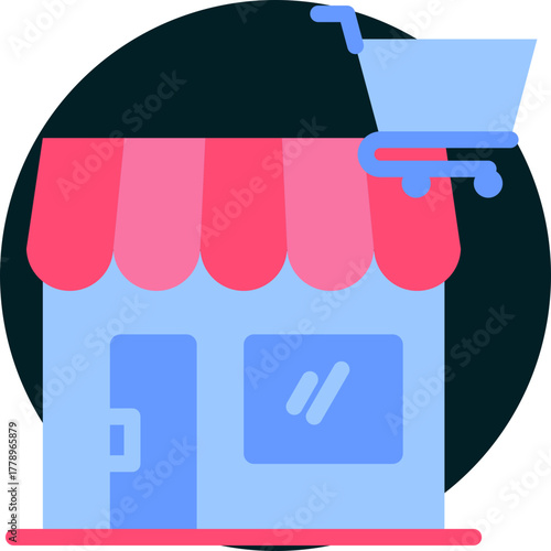 Retailer icon isolated on white background. vector illustration icon for business to consumer