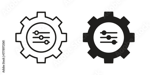 Adaptation icon doodle set. editable outline stroke vector eps