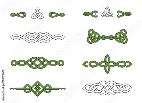Celtic design decorative dividers set