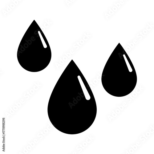 Cloud and rain weather flat icon logo illustration vector isoalated, suitable for web design , logo , app and more