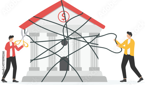 Solving complex problem with teamwork, Support colleague to overcome difficult work, collaboration concept.
