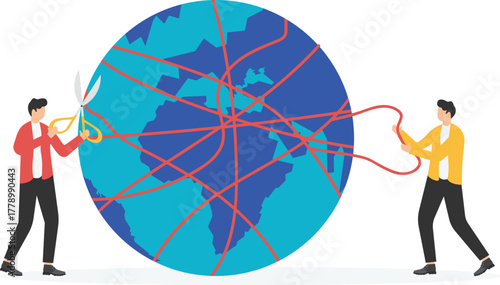 Solving complex problem with teamwork, Support colleague to overcome difficult work, collaboration concept.

