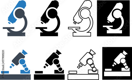 Lab, microscope, research icon