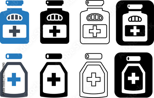 Medicine, syrup icon