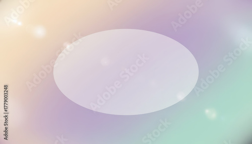 Soft pastel abstract background with oval shape
