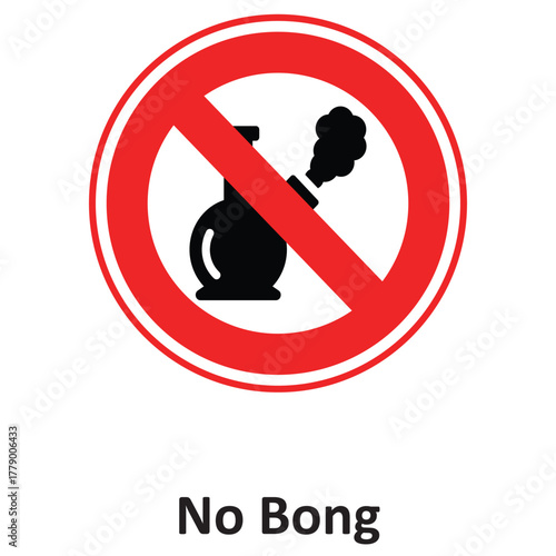 No Bong Vector icon which can easily modify or edit