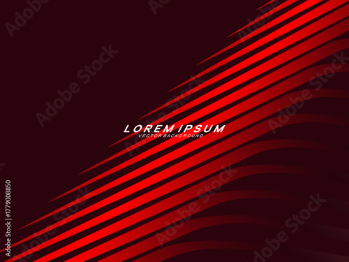 Premium background design with diagonal gradient red lines pattern. Vertical vector template for digital luxury business banner, poster, luxury voucher, prestigious gift certificate, etc.	