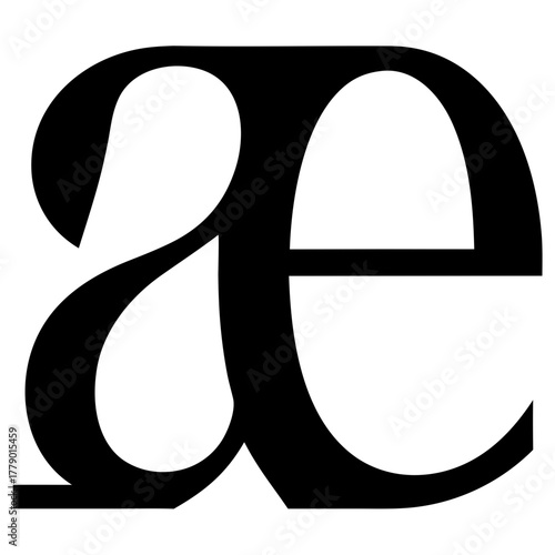 A refined initials AE logo designed in professional linear composition