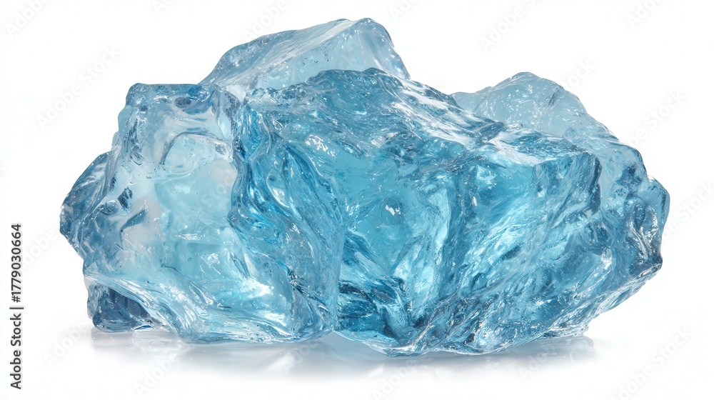 Obraz premium Ice chip isolated on white background