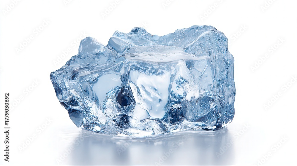 Obraz premium Ice chip isolated on white background