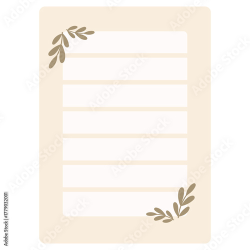 notebook page 