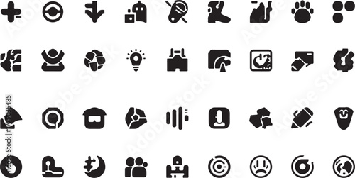 Astrology zodiac signs and symbols vector icon set for web and business illustration