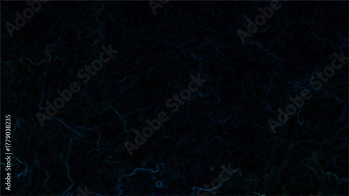 Deep Dark Blue Abstract Texture with Mysterious Blend of Midnight and Teal Shades with Intricate Swirling Patterns and Cosmic Energy. Moody, Atmospheric Feel Ideal for Modern Digital Art,