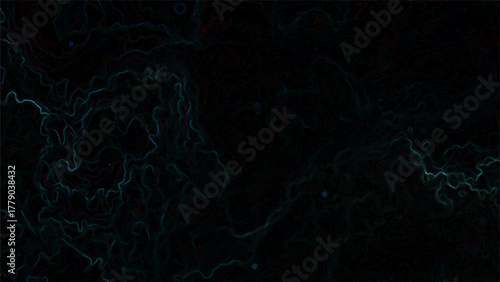 Deep Dark Blue Abstract Texture with Mysterious Blend of Midnight and Teal Shades with Intricate Swirling Patterns and Cosmic Energy. Moody, Atmospheric Feel Ideal for Modern Digital Art,