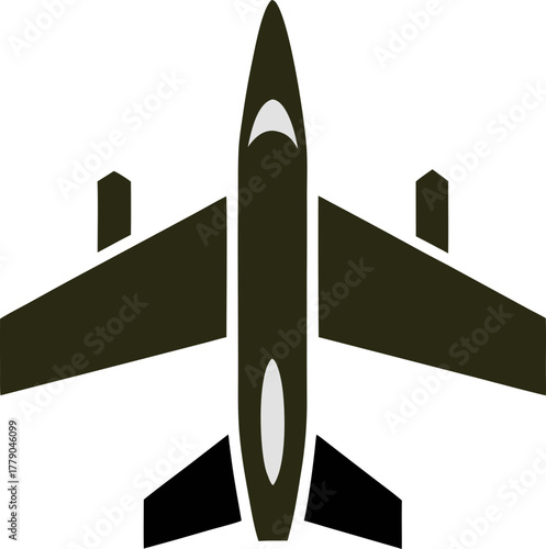 Professional aero plane vector icon for aviation, logistics, and airline marketing materials. Clean and scalable design.