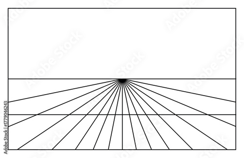 Symmetry Photography composition rules colorful frame design template.