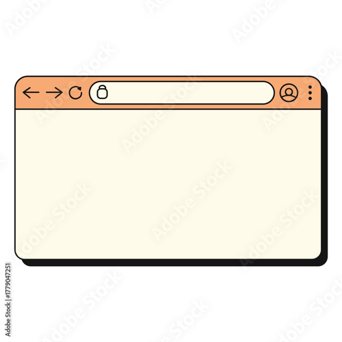 Retro user interface tabs and icons. Computer software screen panels and dialog boxes, retro desktop computer interface with frames.