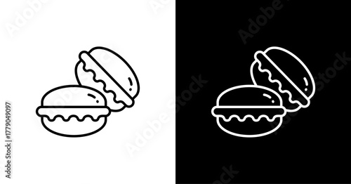 Macaron  White Icon Set Design