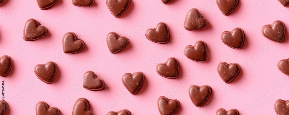 Fototapeta premium colorful heart sprinkles seamless pattern background banner