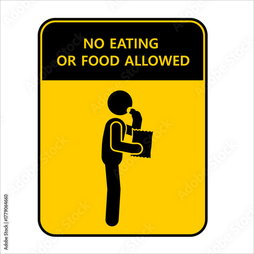 PrintWarning no food or snack allowed here.