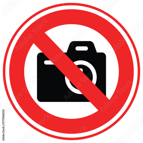 No Camera Vector icon which can easily modify or edit