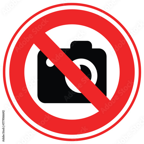 No Camera Vector icon which can easily modify or edit