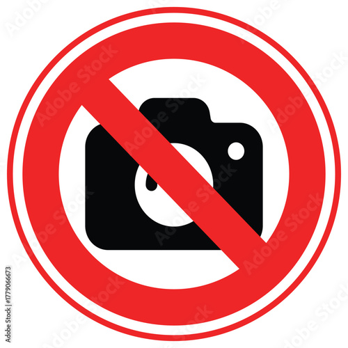 No Camera Vector icon which can easily modify or edit