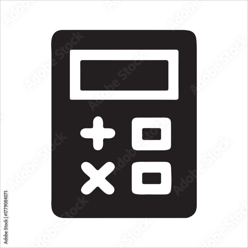 calculator icon on white background