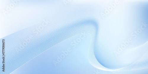 Abstract light blue composition with flowing shapes.eps10