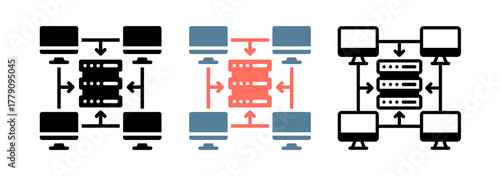 Enterprise Technology Icon Collection Set  Glyph & Mixed Style  