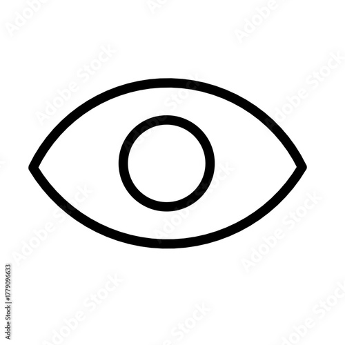 eye icon isolated on white background