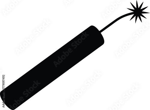 Dynamite stick vector icon