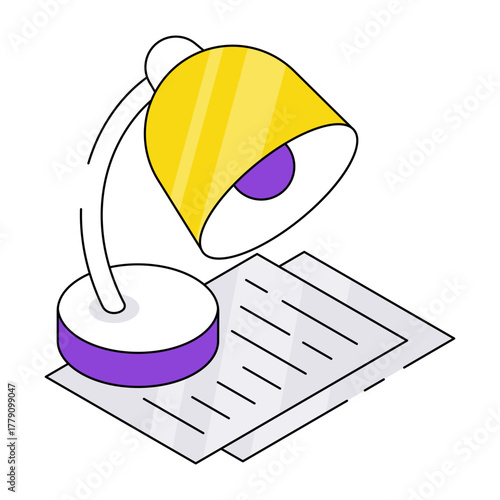 A modern design icon of study lamp