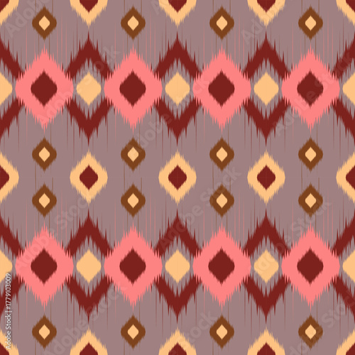 The elegance of Ikat lies in its vibrant colors and intricate designs, blending heritage with modern sophistication for a timeless aesthetic