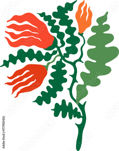 abstract thorn flower