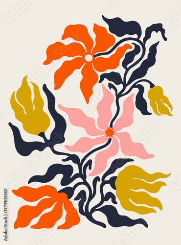 lily flowers composition