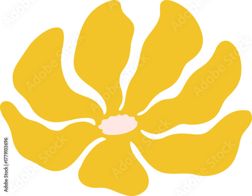 abstract groovy flower