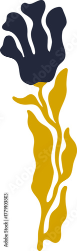 wavy abstract flower