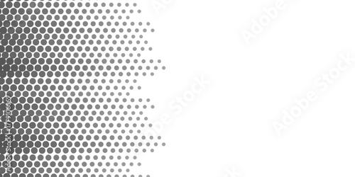 Abstract halftone circle dot pattern on background. Polka dot pattern template Monochrome dotted texture modern seamless. Dots pop art comics with summer background. Vector blot half tone collection.	