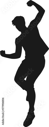 Design of dancing man draw