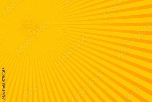 Bright orange and yellow rays background. modern. vector eps10.