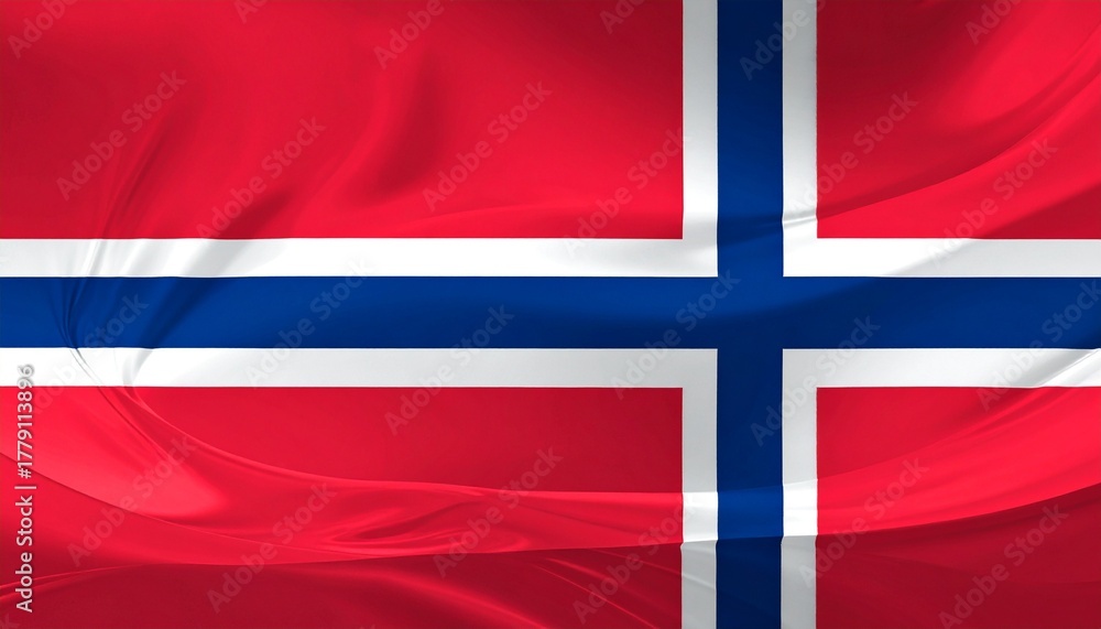 Naklejka premium flag of Norway