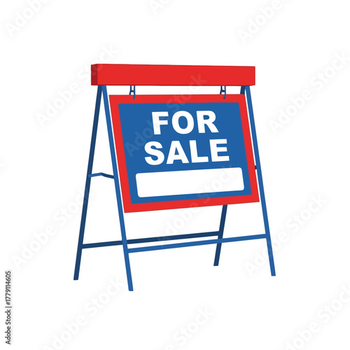 For sale sign ready to draw attention and sell properties quickly now