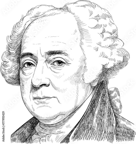 John Adams - a Founding Father and the second president of the United States from 1797 to 1801