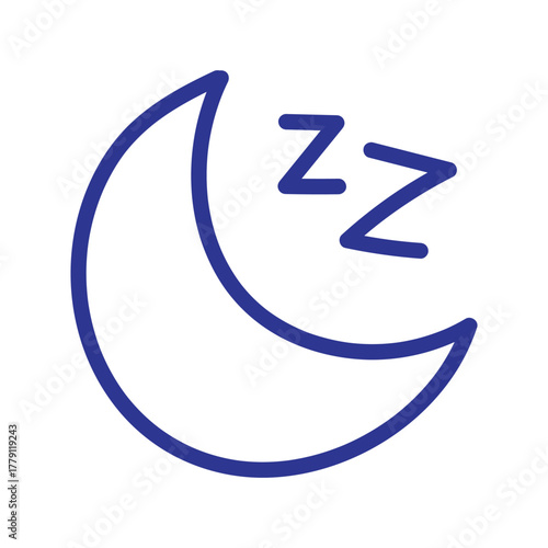 A minimalist blue line icon symbolizing wind, air currents, and weather on a white background.