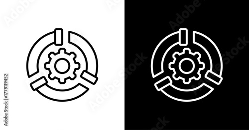Building Systems  White Icon Set Design