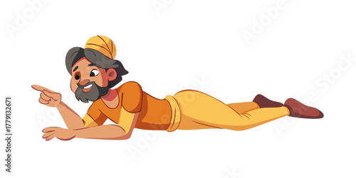 Indian man cartoon character. moral stories for the best cartoon character.