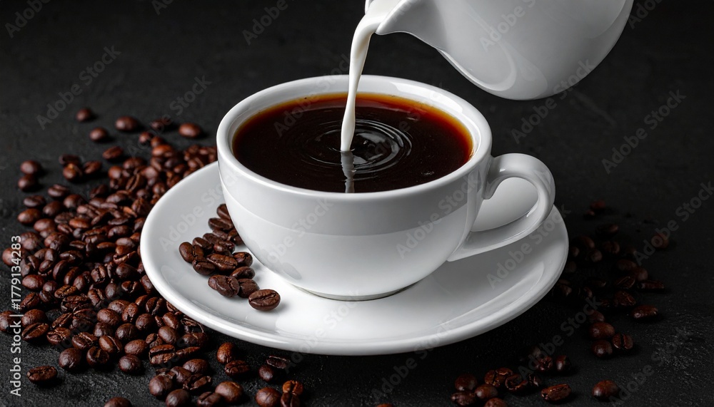 Fototapeta premium black coffee expresso