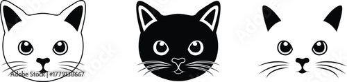 vector design cat head